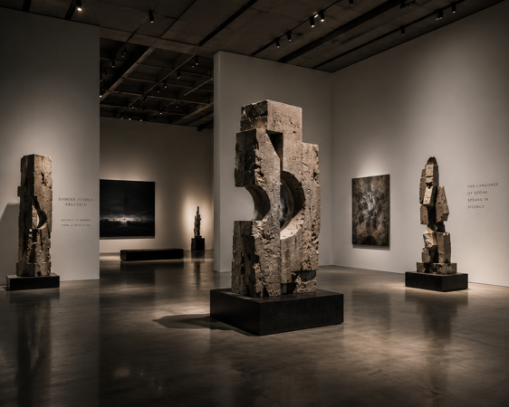 Monumental Stone Forms — exhibition by Damian Arkeveld at Yorkshire Sculpture Park