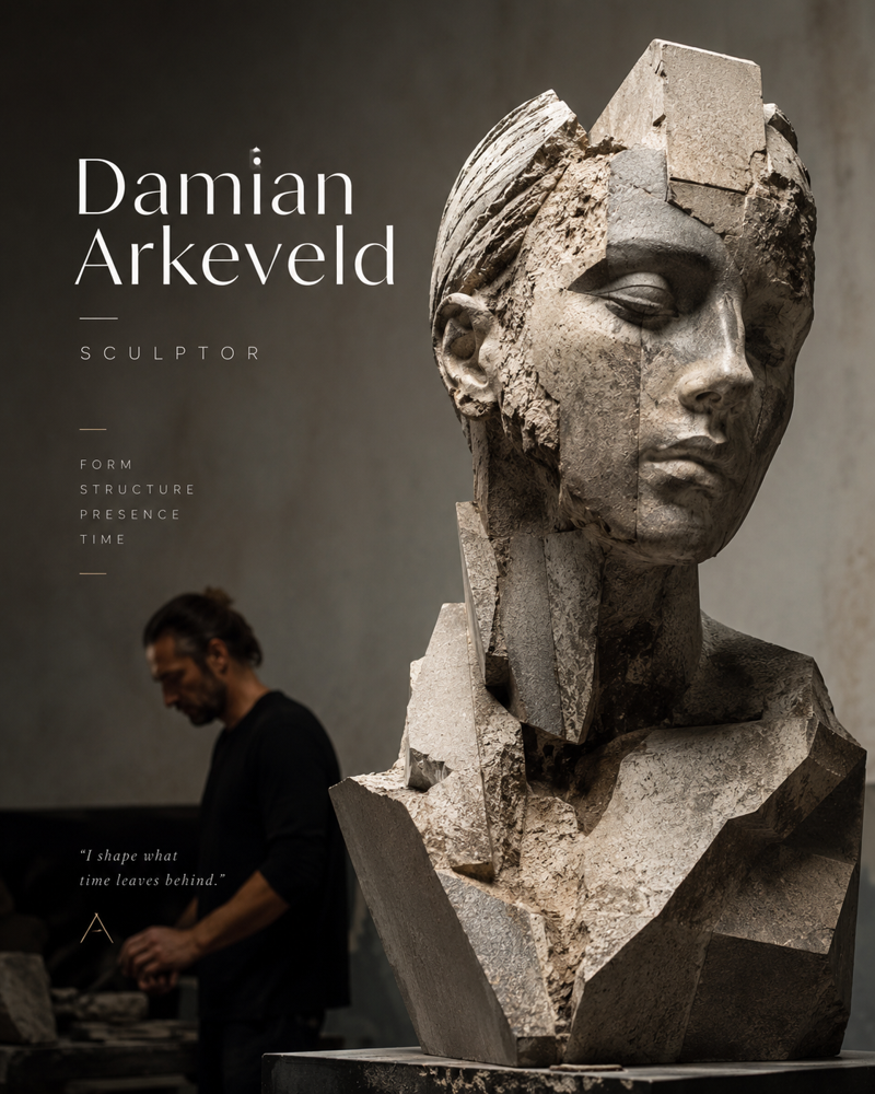 Vestige I — stone sculpture by Damian Arkeveld